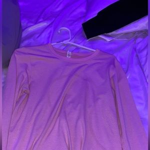 lululemon pink long sleeve tee